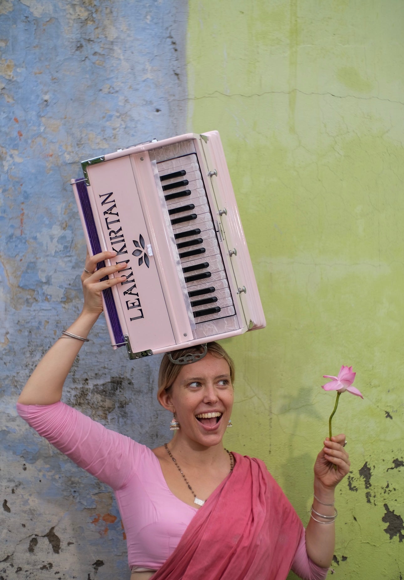 Blush Pink Mini Harmonium