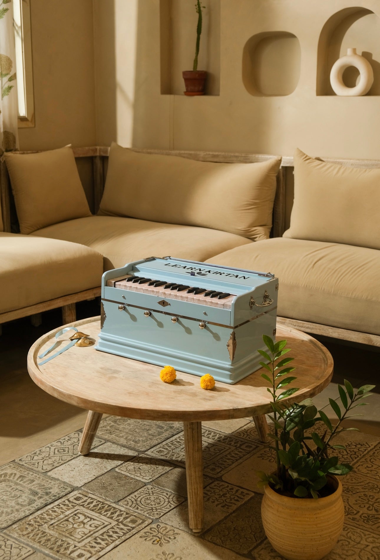 Baby Blue Mini Harmonium