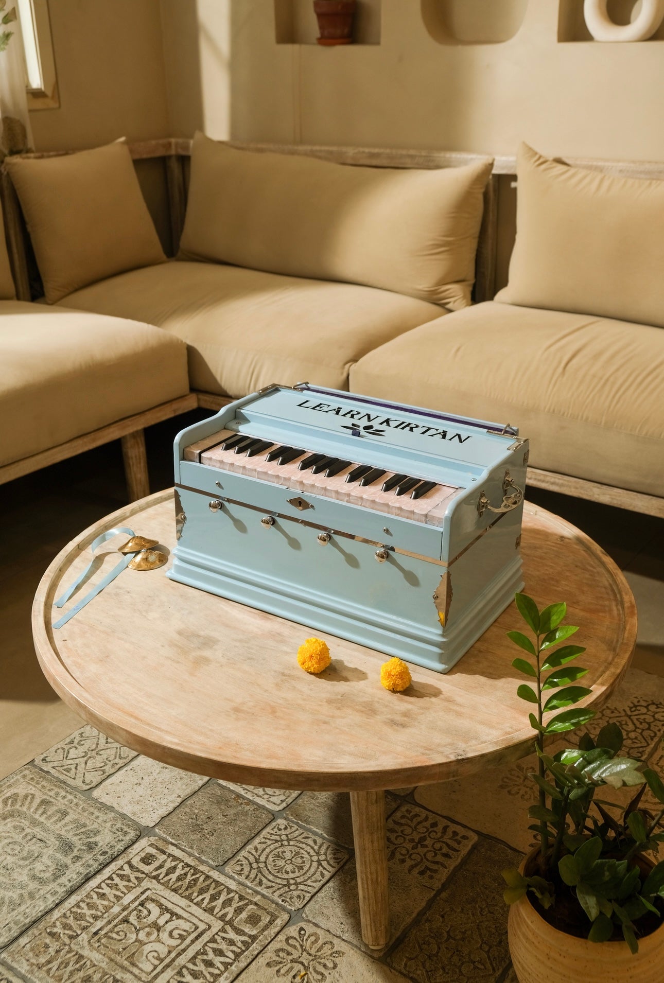 Baby Blue Mini Harmonium
