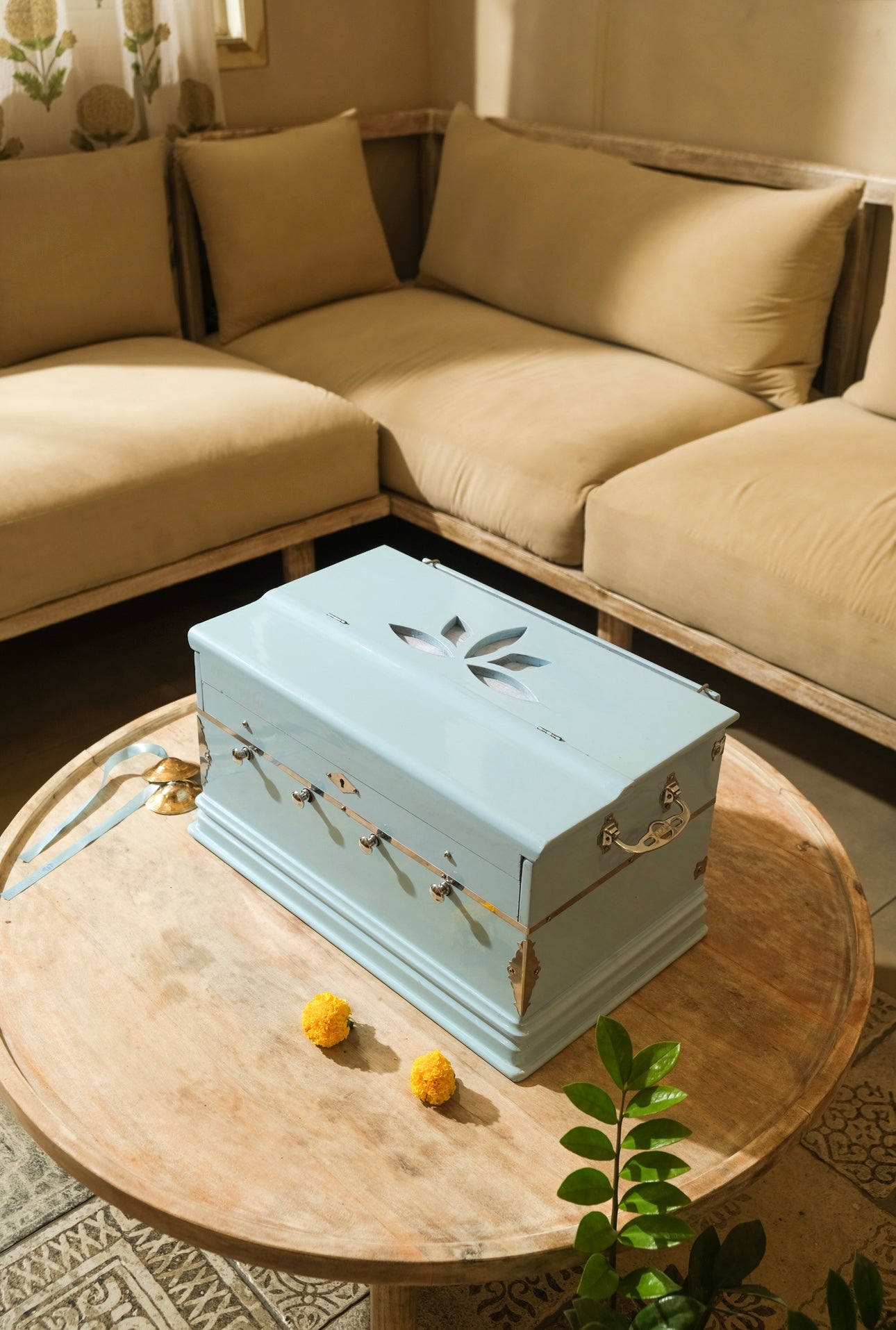 Baby Blue Mini Harmonium