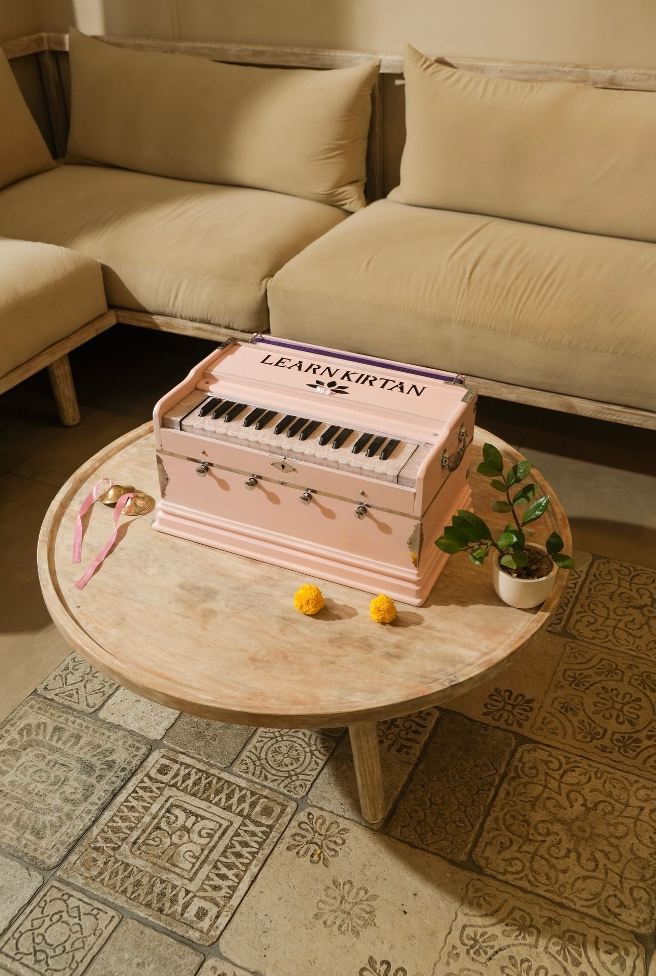Blush Pink Mini Harmonium